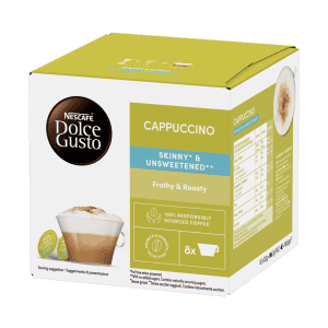NESCAFE kavos kapsulės DOLCE GUSTO SKINNY CAPPUCCINO, 16 kapsulių, 145.6g