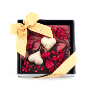 Chocolala ruby&juodasis šokoladas su avietėmis 120g