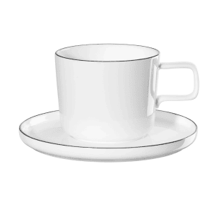 ASA Oco porcelianinis puodelis su lėkštute 200ml