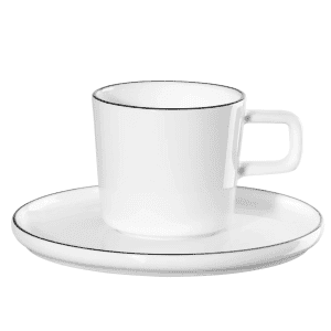 ASA Oco porcelianinis espresso puodelis su lėkštute 80ml