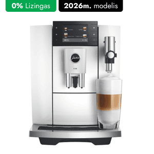 Kavos aparatas JURA E8 Piano White (ED)