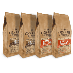 AKSOMINĖ KLASIKA | 2kg CREAMY UGANDA + 2kg SWEET BRAZIL | Kavos pupelių rinkinys