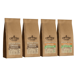 NAUJIENŲ DUETAS | 2x250g CARAMEL ETHIOPIA + 2x250g CREAMY UGANDA | Maltos kavos rinkinys