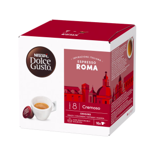 NESCAFE kavos kapsulės DOLCE GUSTO ESPRESSO ROMA, 16 kapsulių