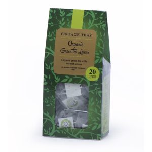 Vintage Teas organiška žalioji arbata (citrinų skonio)