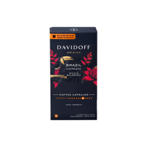 Kavos kapsulės Davidoff Origins Brazil 10 kaps. / Nespresso kavos aparatams