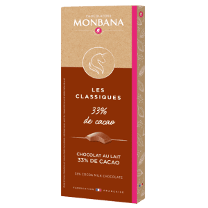 Monbana Pieniškas šokoladas (33 % kakavos) 80g